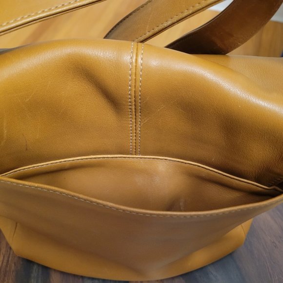 Coach Tan Leather Shoulder Bag - Picture 3 of 10